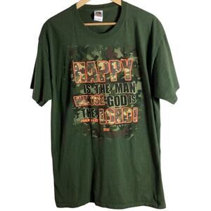 Kerusso Bible Verse Camouflage Camo T Shirt army Green XL
